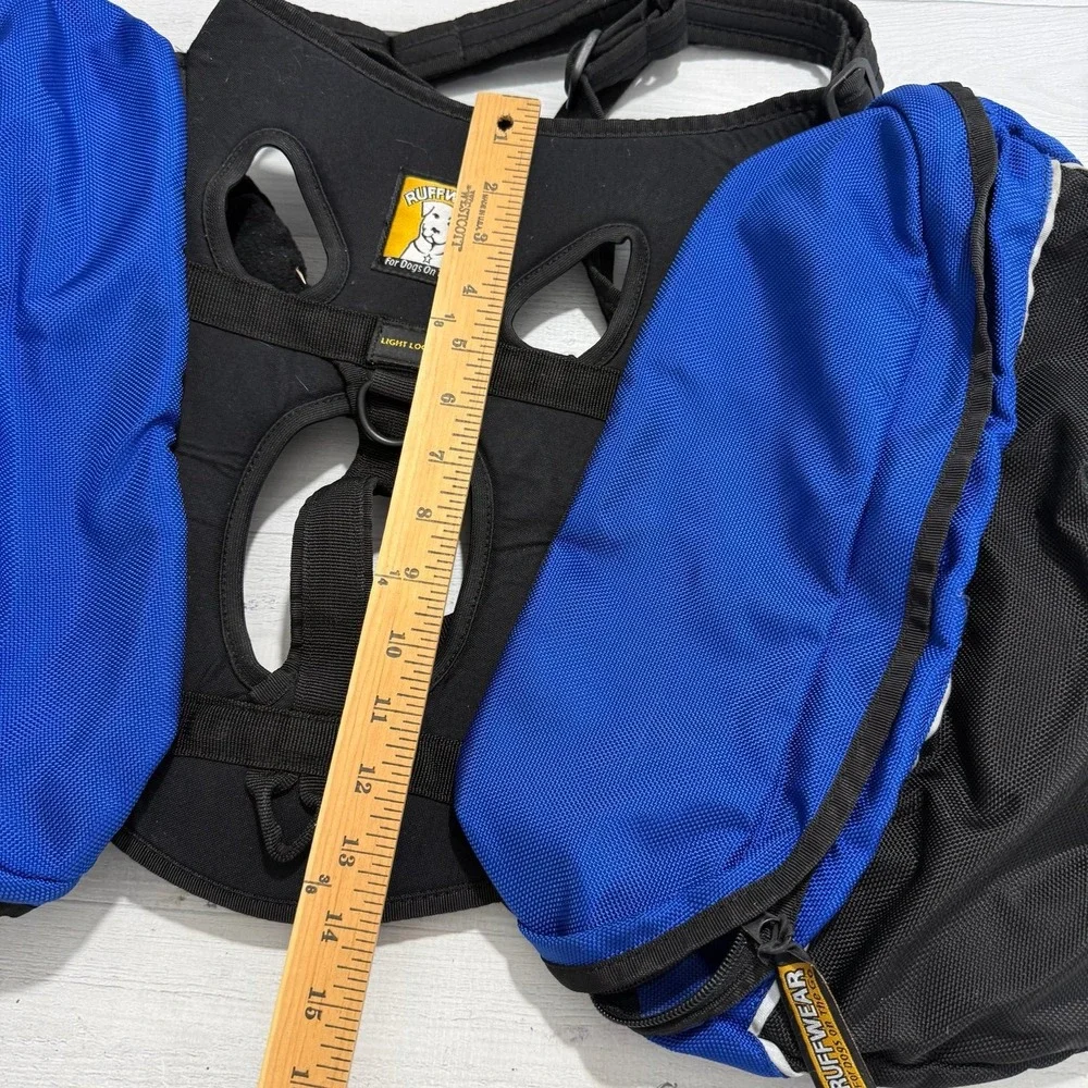 Ruffwear Blue Commuter Light Loop Dog Backpack Saddle Pack Bag Harness large